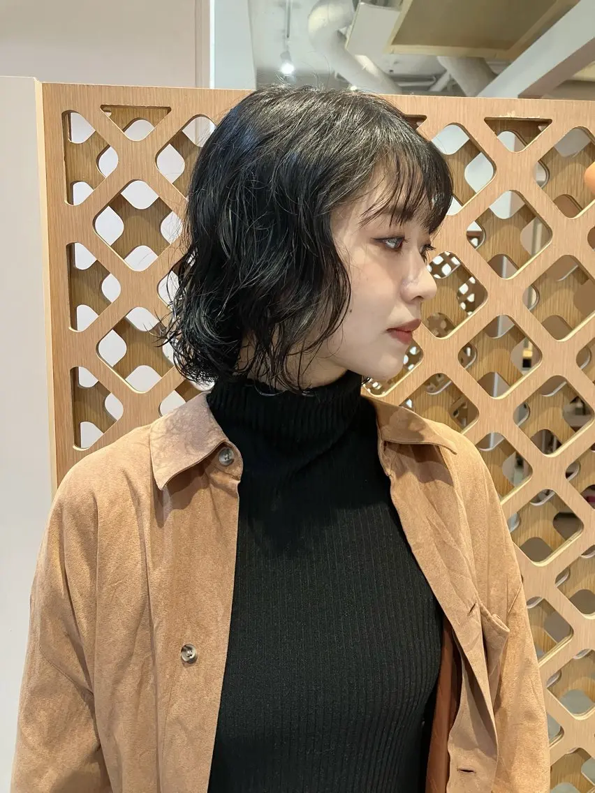 ショート パーマ ボブ カット パーマ 川間 将彦のヘアスタイル