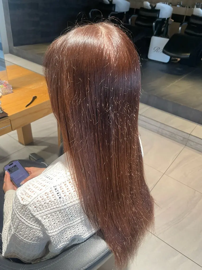 ロング カラー ベージュカラー ブラウンカラー ブラウンベージュ ヘアカラー ヘアセット Lee京橋／ shomaのヘアスタイル