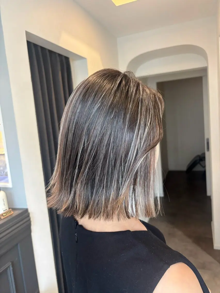 ミディアム カラー ヘアカラー トリートメント 似合わせhair🎀 Manaのヘアスタイル