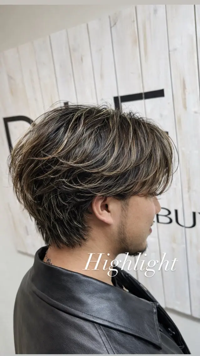 カラー パーマ メンズ メンズメッシュ メンズパーマ メッシュ ヘアカラー メンズ特化 ⚡️ナツキ⚡️のヘアスタイル