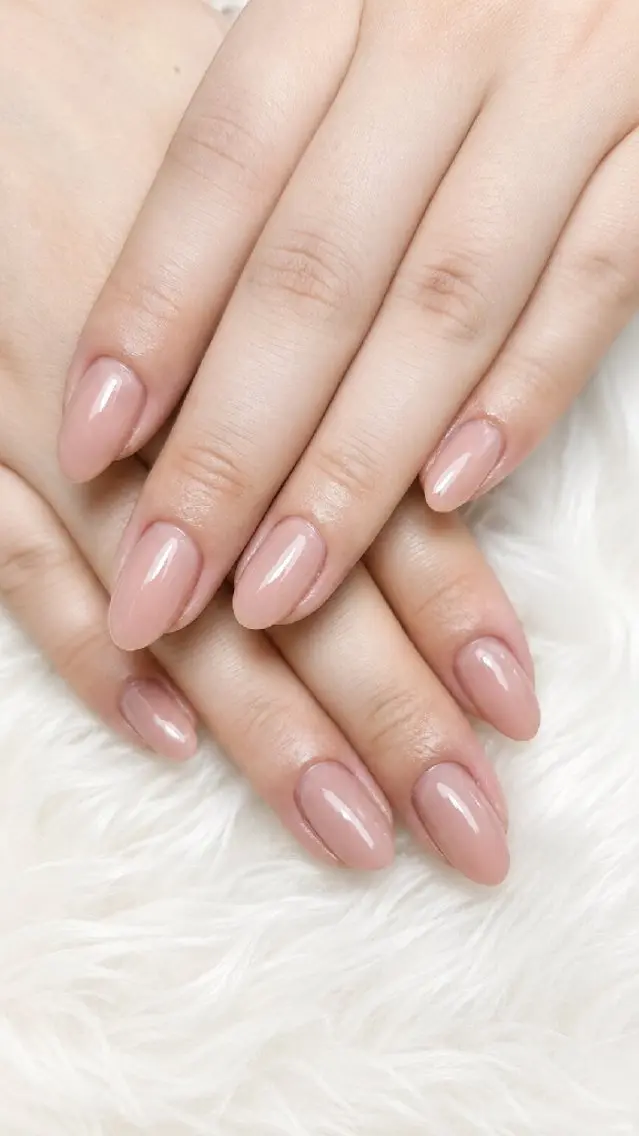 ネイル ピンク ピンクベージュ ハンドネイル WB,nail 🤍 KOKORO のネイルデザイン
