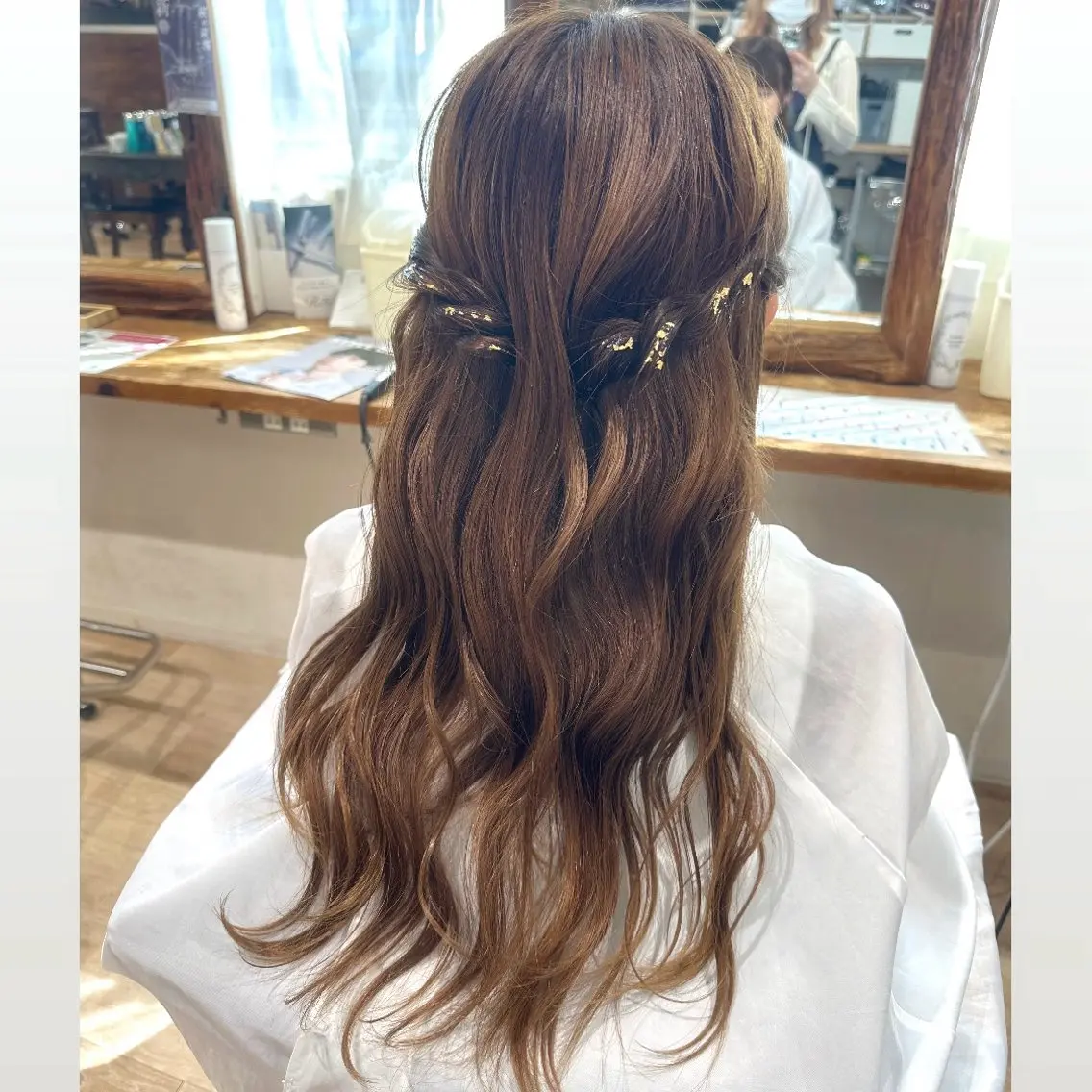 ロング ヘアアレンジ ヘアセット モテhair♡.* マツエク/さくら🍨のマツエク・マツパデザイン