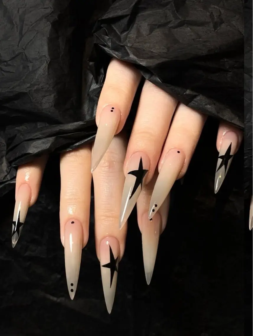 ネイル ブラウン 長さ出し キラキラネイル 韓国ネイル ロングネイル ハンドネイル JOSIE nail studioのネイルデザイン