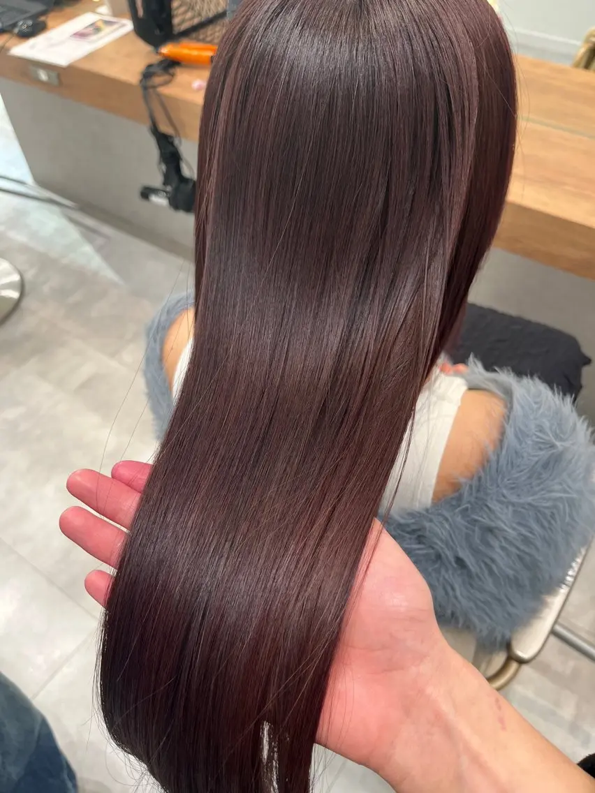 ロング ヘアカラー 永井 龍空のヘアスタイル