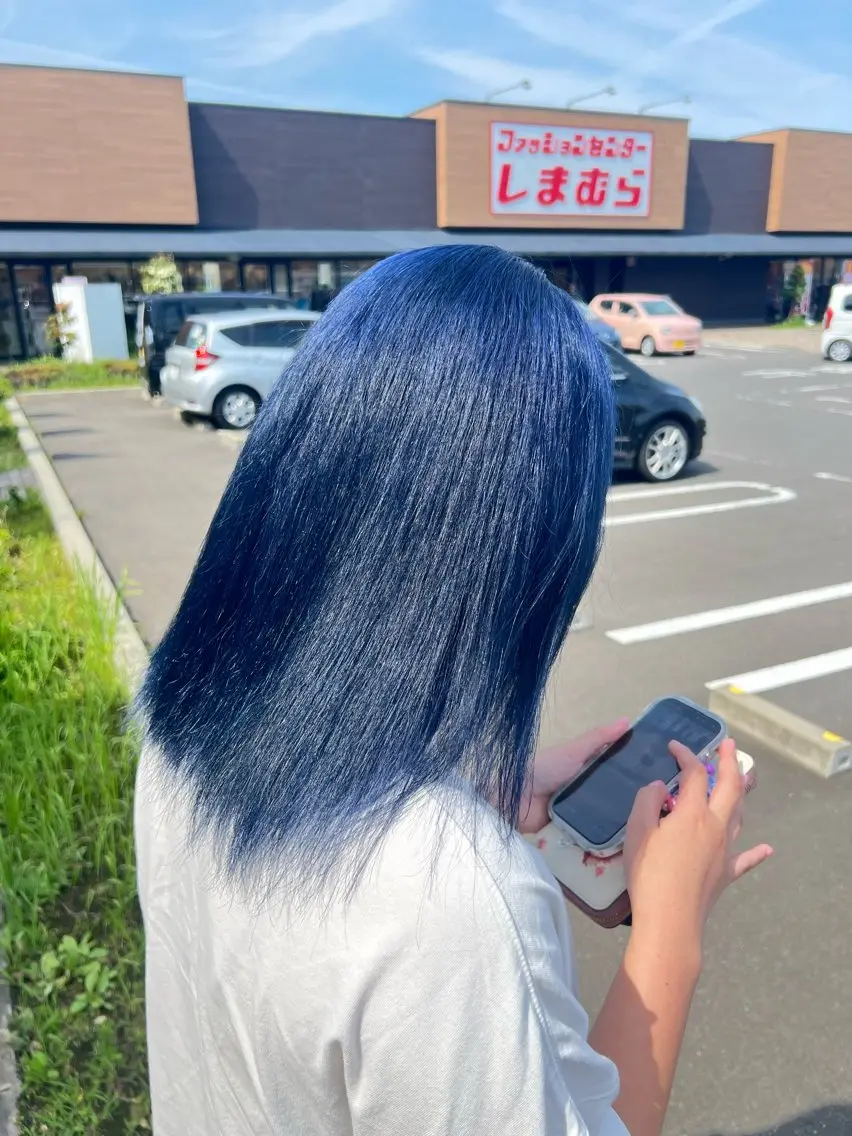 セミロング カラー ヘアカラー 白髪ぼかし/太白区 富沢/名取千葉達人のヘアスタイル