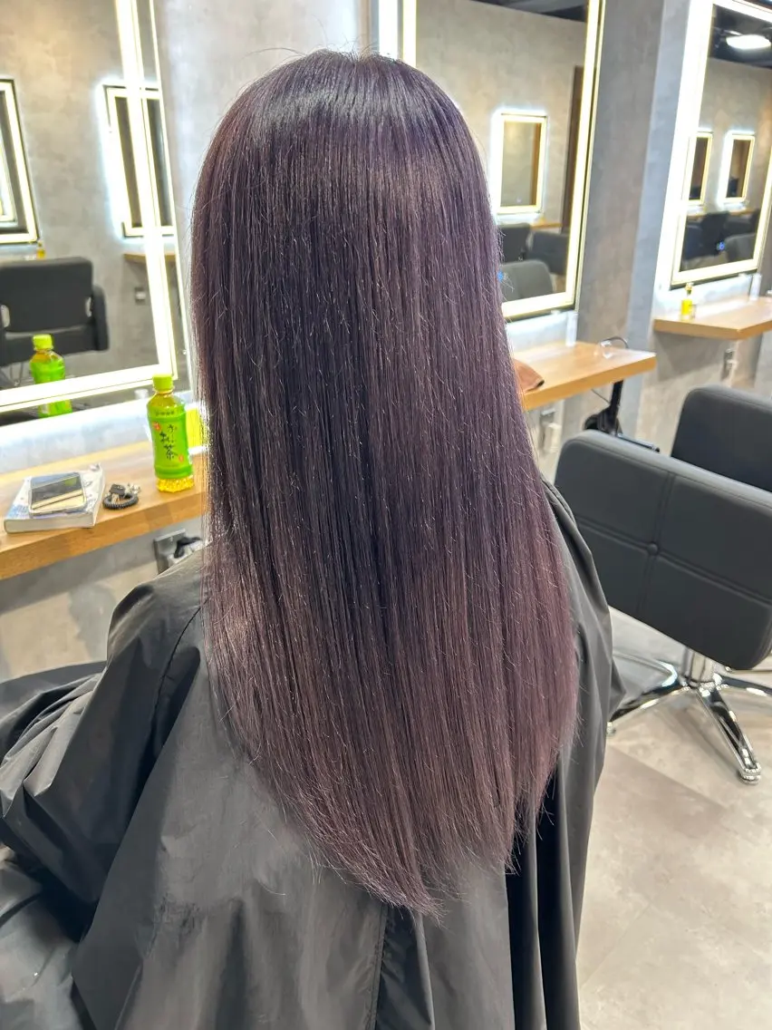 セミロング ヘアカラー 🇰🇷韓国ヘア特化 ヒロキ🇰🇷のヘアスタイル