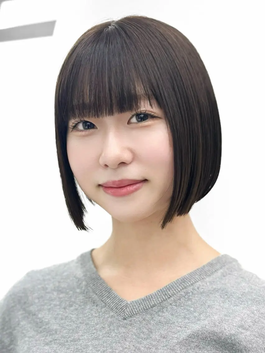 ショート カラー ヘアアレンジ カット ヘアカラー 縮毛矯正 トリートメント ヘッドスパ ヘアセット 縮毛矯正🤍 盛れるボブ/ひかりのヘアスタイル