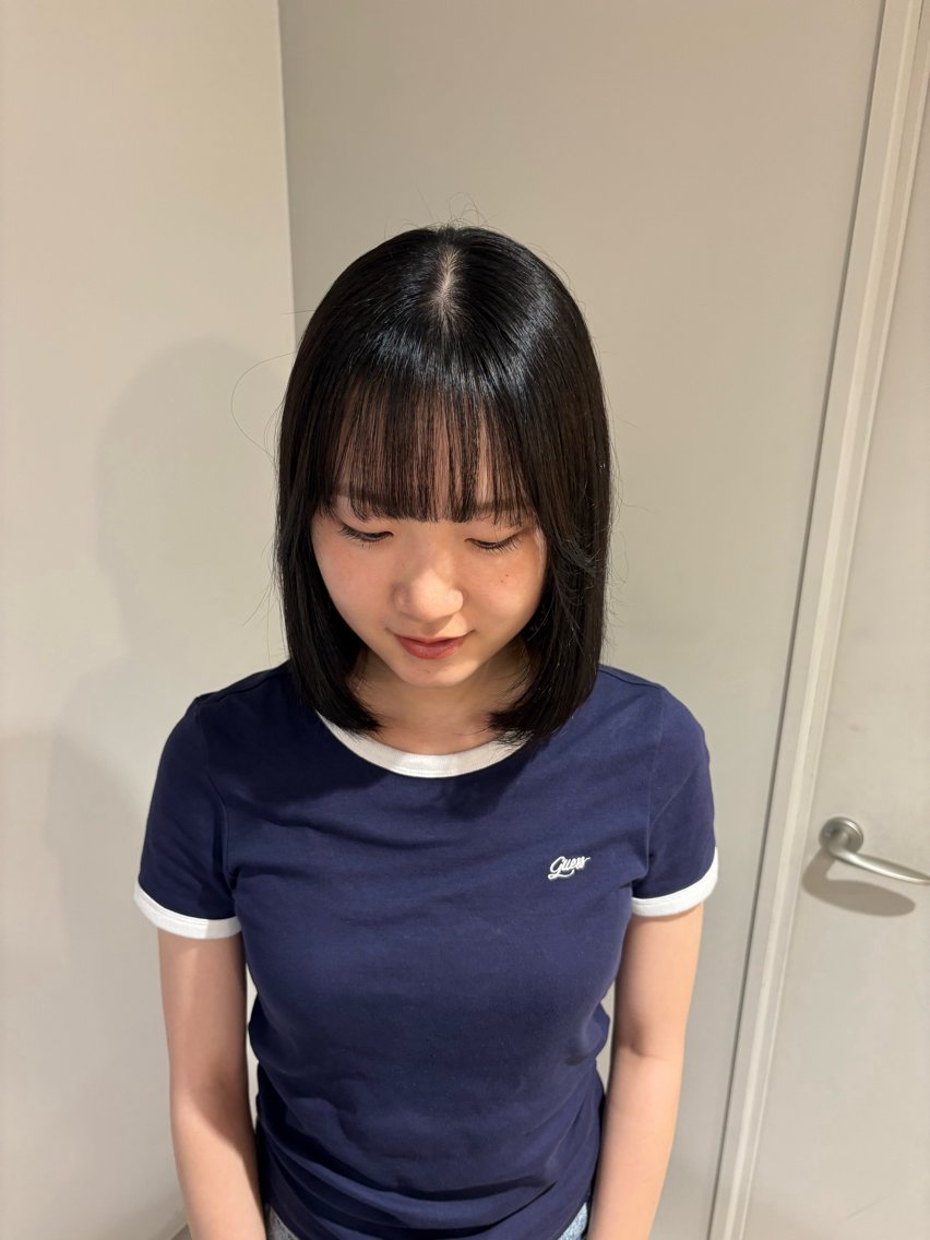 ミディアム 藤田 小波のヘアスタイル