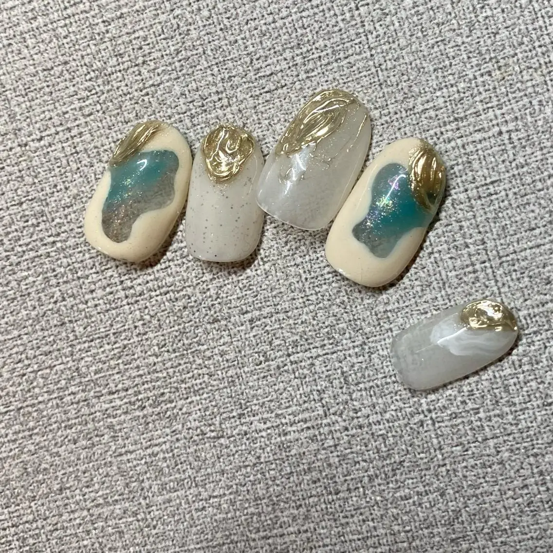 ネイル アートネイル フットネイル ニュアンスネイル 冬ネイル 山田 貴子のネイルデザイン
