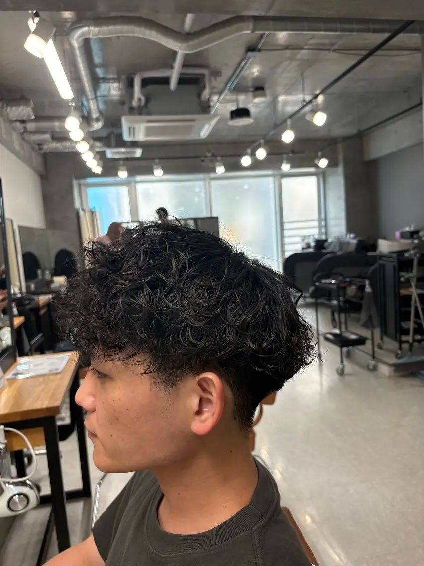 メンズ 下北沢メンズパーマ 特化園田　楓莉のヘアスタイル