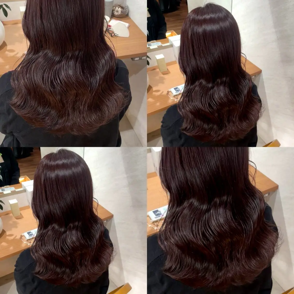 セミロング ピンクブラウン ヘアカラー トリートメント 🍑トレンドカラー 🍑横浜のヘアスタイル
