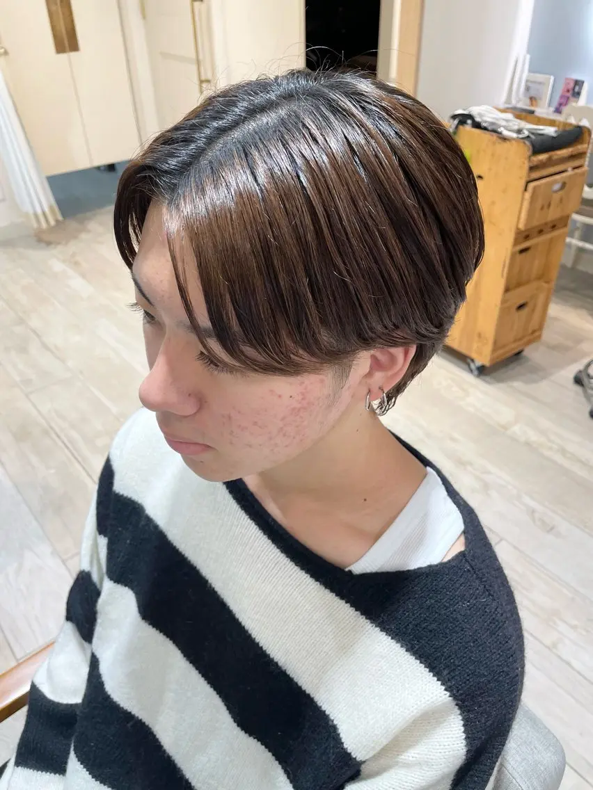 メンズ カット ヘアカラー パーマモデル 募集中🦢渡邉のヘアスタイル