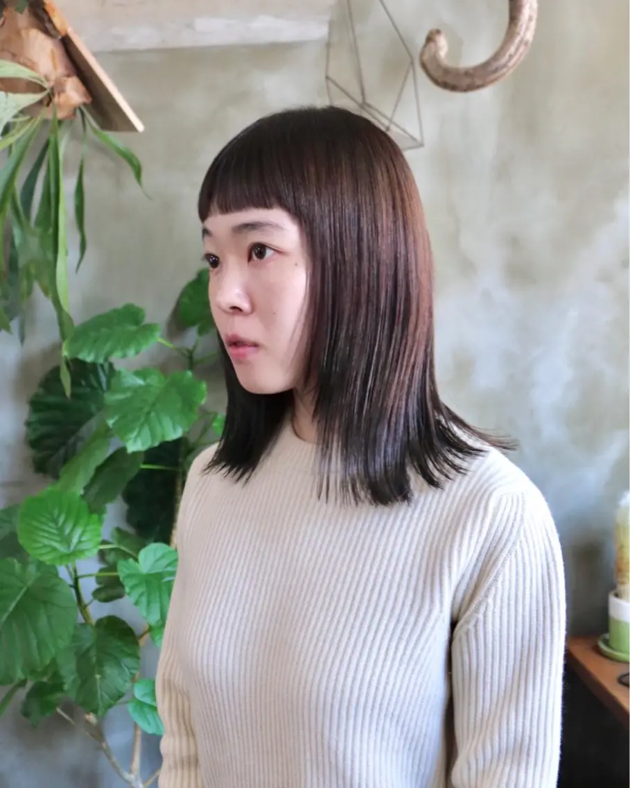 セミロング カラー カット ヘアカラー トリートメント 木村陸弥🌿似合わせ 再現性メンズヘアのヘアスタイル