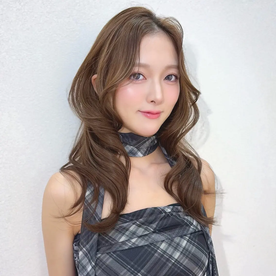 ロング レイヤーカット カット ヘアカラー トレンド韓国モテヘア Natsuki🌛のヘアスタイル