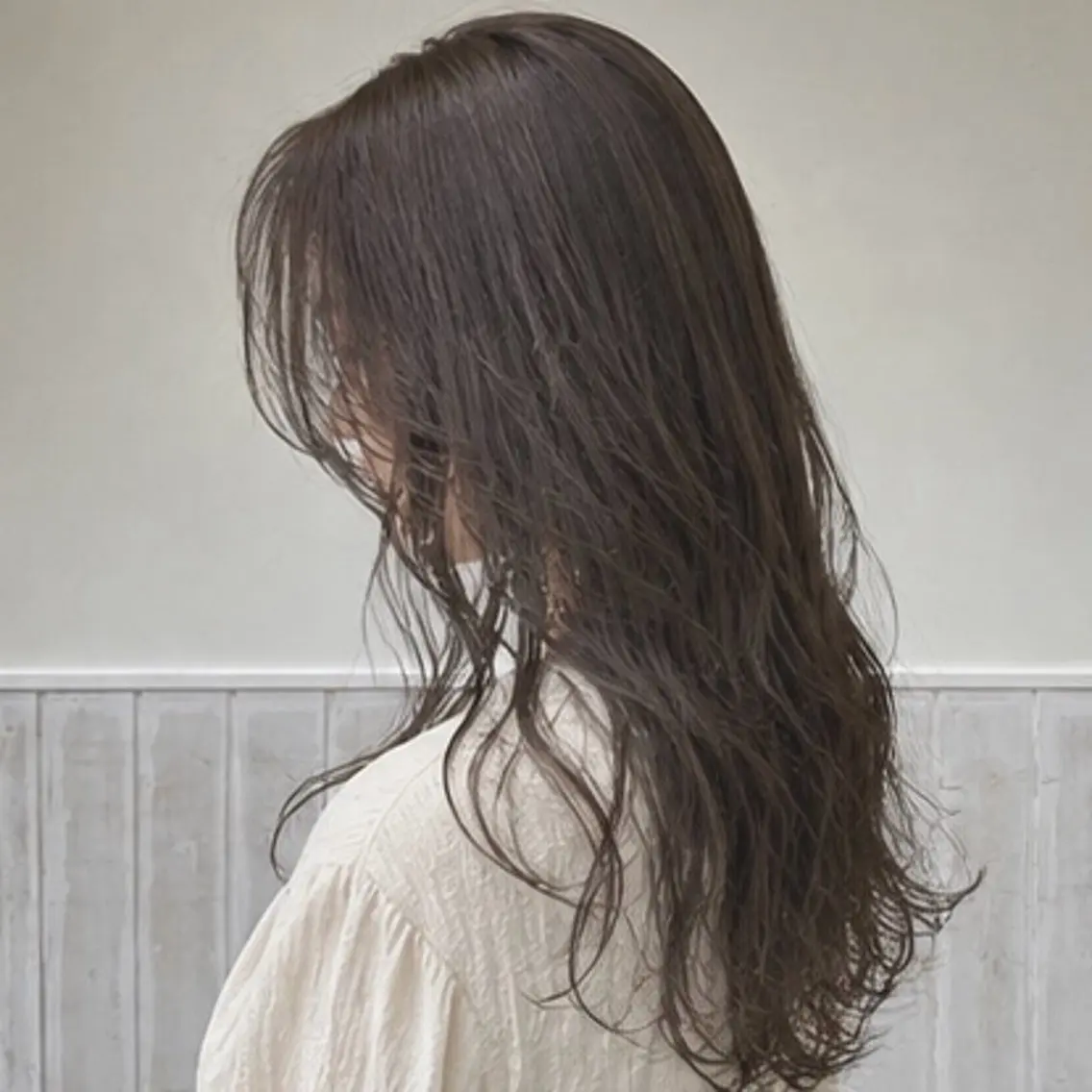 セミロング カラー カット ヘアカラー トリートメント YUMEKA🩶/ 透明感カラー🥣のヘアスタイル