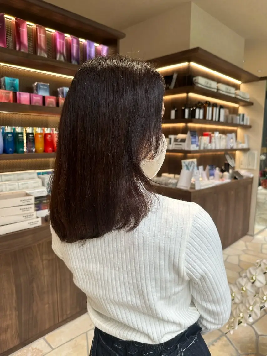 ミディアム 中尾 碧斗のヘアスタイル