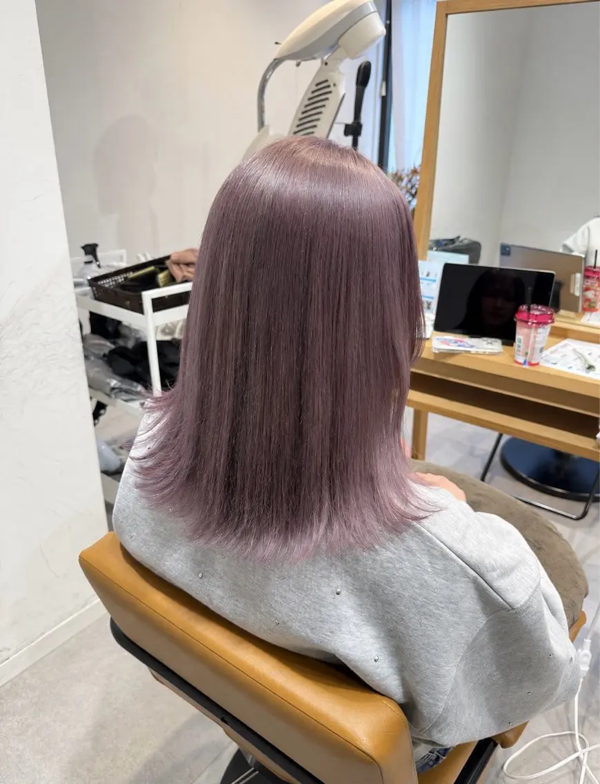 ミディアム カット ヘアカラー トリートメント fumika ☪︎⋆のヘアスタイル