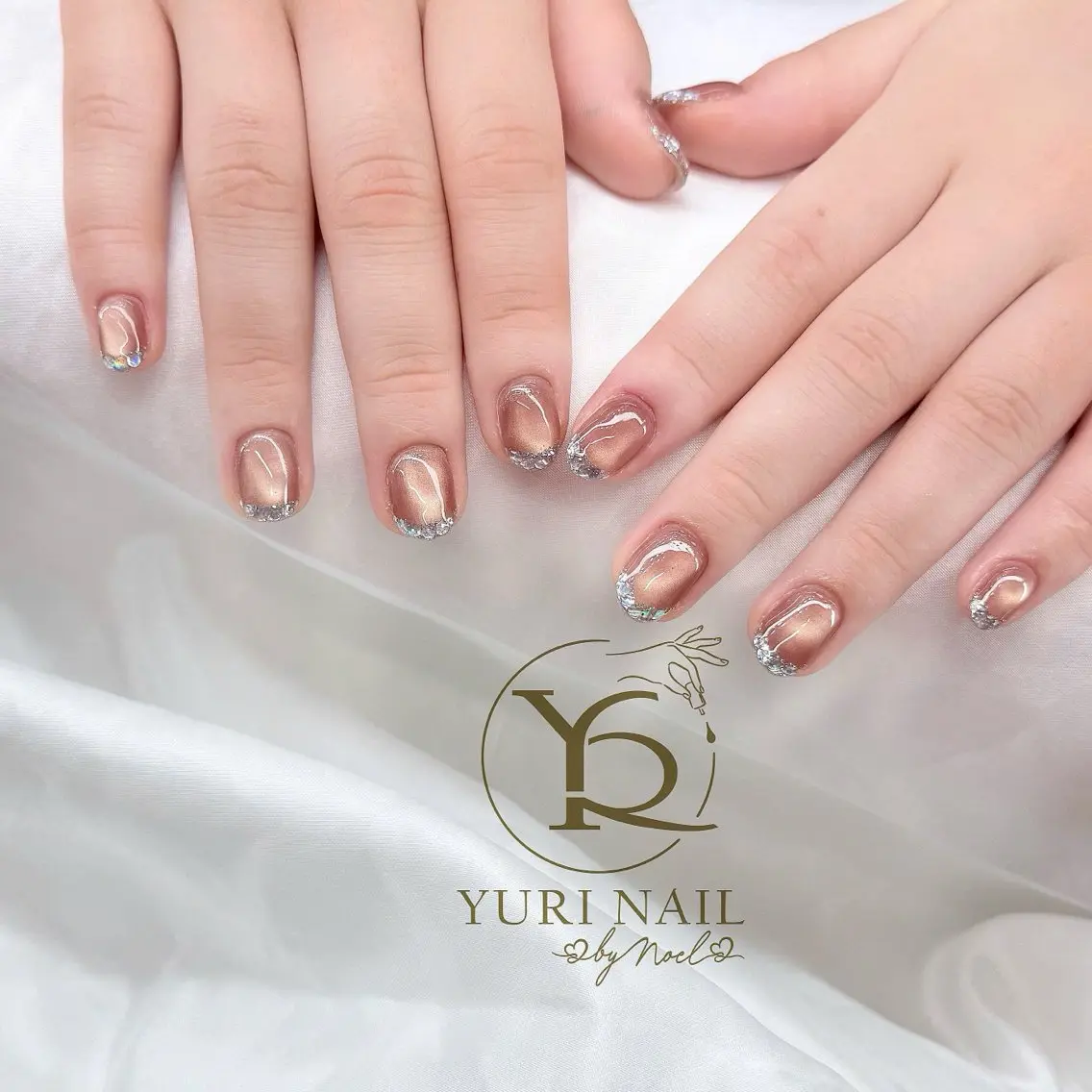 ネイル チークネイル フットネイル フレンチネイル グラデーション キラキラネイル ハンドネイル フットネイル ハンドケア YURI Nail Funabashiのネイルデザイン