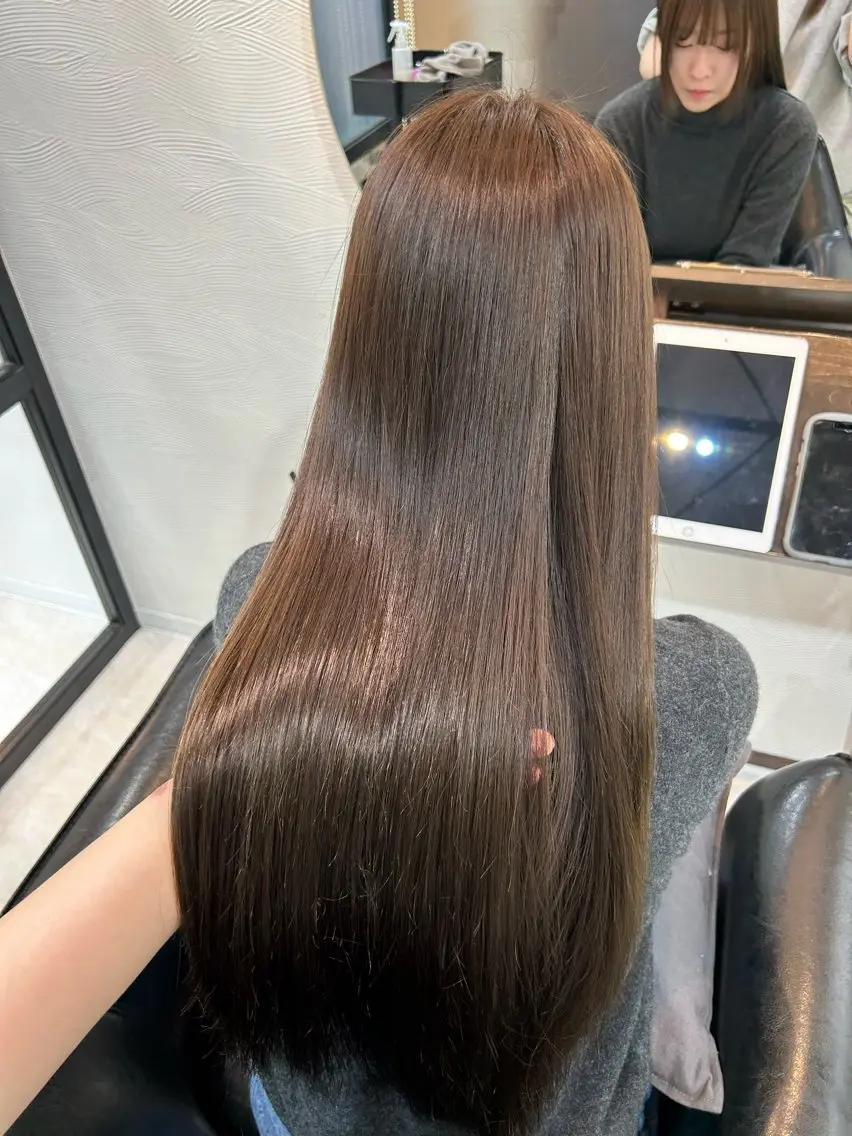 ロング カラー カット ヘアカラー トリートメント 🤍透明感/韓国風 🤍サクラギヒトミのヘアスタイル