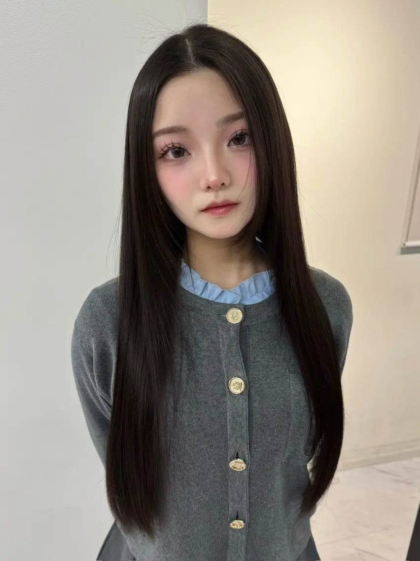 ロング カット ヘアカラー 縮毛矯正 トリートメント Rita/髪質改善/ ブリーチなしWカラーのヘアスタイル