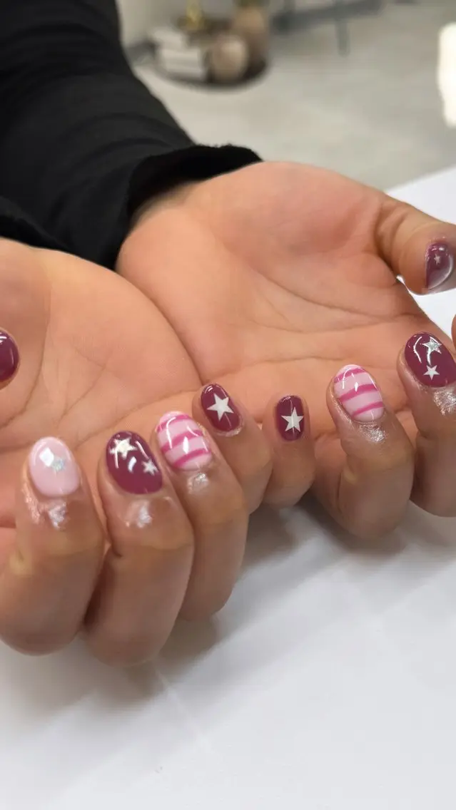 ネイル アートネイル ボーダー Ihoji Hotaruのネイルデザイン