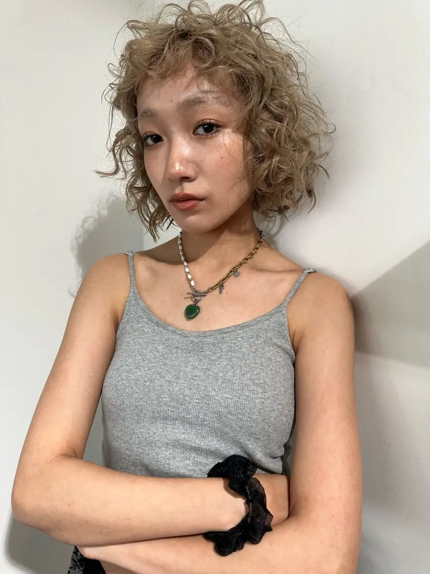 ミディアム カラー パーマ ヘアアレンジ ヘアカラー 🎀オイダイラ モモカ🎀のヘアスタイル