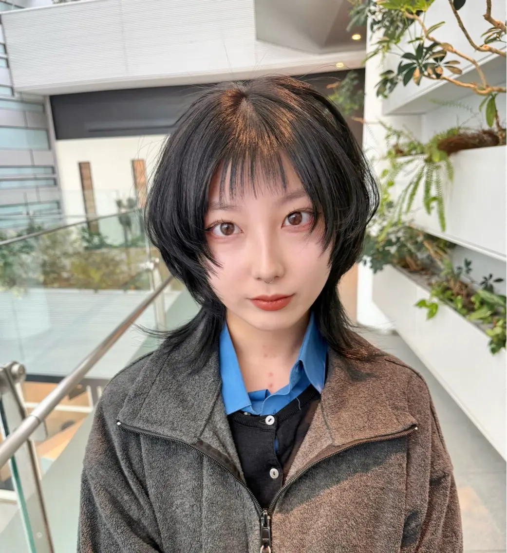 ミディアム カット ヘアカラー トリートメント 東北No.1完全個室 💐梶谷社長のヘアスタイル