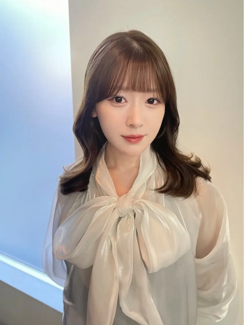 セミロング セミロングパーマ 韓国風ヘア 縮毛矯正 カット ヘアカラー トリートメント レイヤー/デジパ SAKIのヘアスタイル
