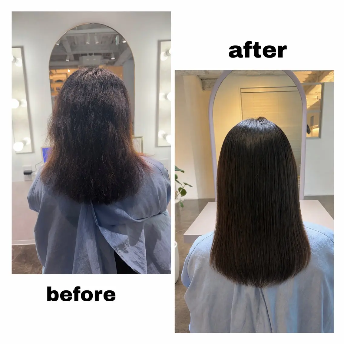 セミロング パーマ セミロングパーマ 縮毛矯正 カット 縮毛矯正 Nakano Noaのヘアスタイル
