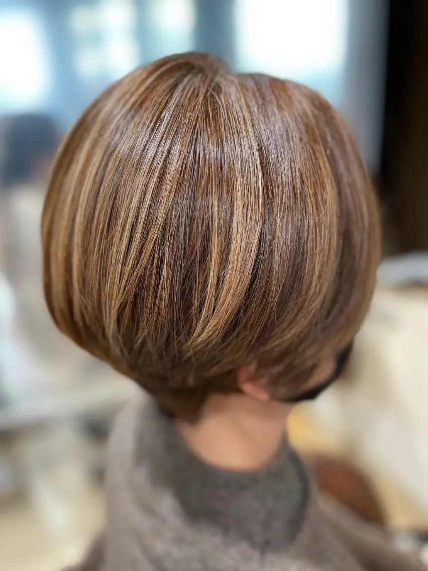 ショート カラー 髪質改善縮毛矯正 美容師✂️山崎竜二のヘアスタイル