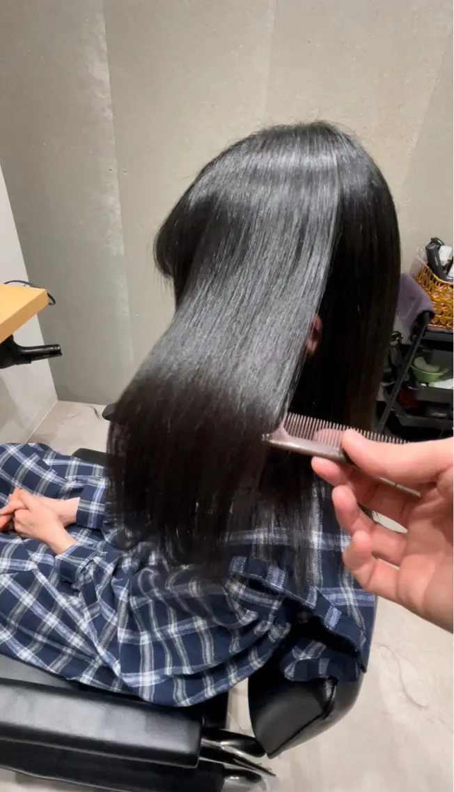 ミディアム 髪質改善 トリートメント カット トリートメント 髪質改善ヘアケア 艶髪特化/上田のヘアスタイル