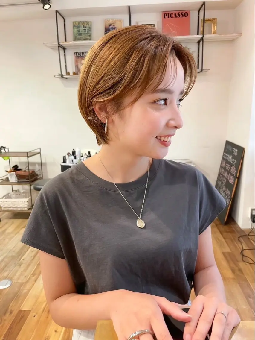 ショート 大阪デザインカラー/ ショートカットのヘアスタイル