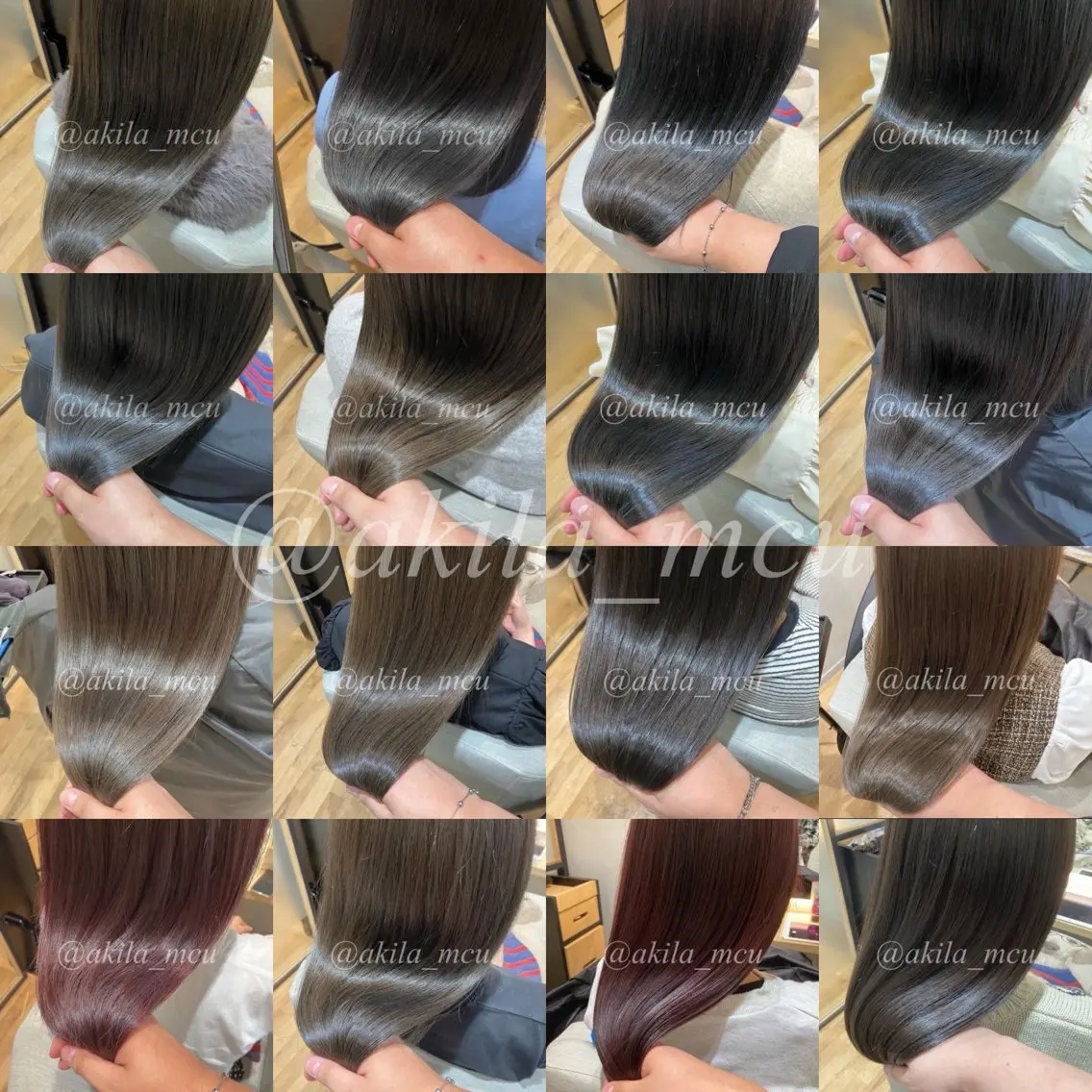ロング カラー ヘアアレンジ 髪質改善 トリートメント エグチ アキラのヘアスタイル