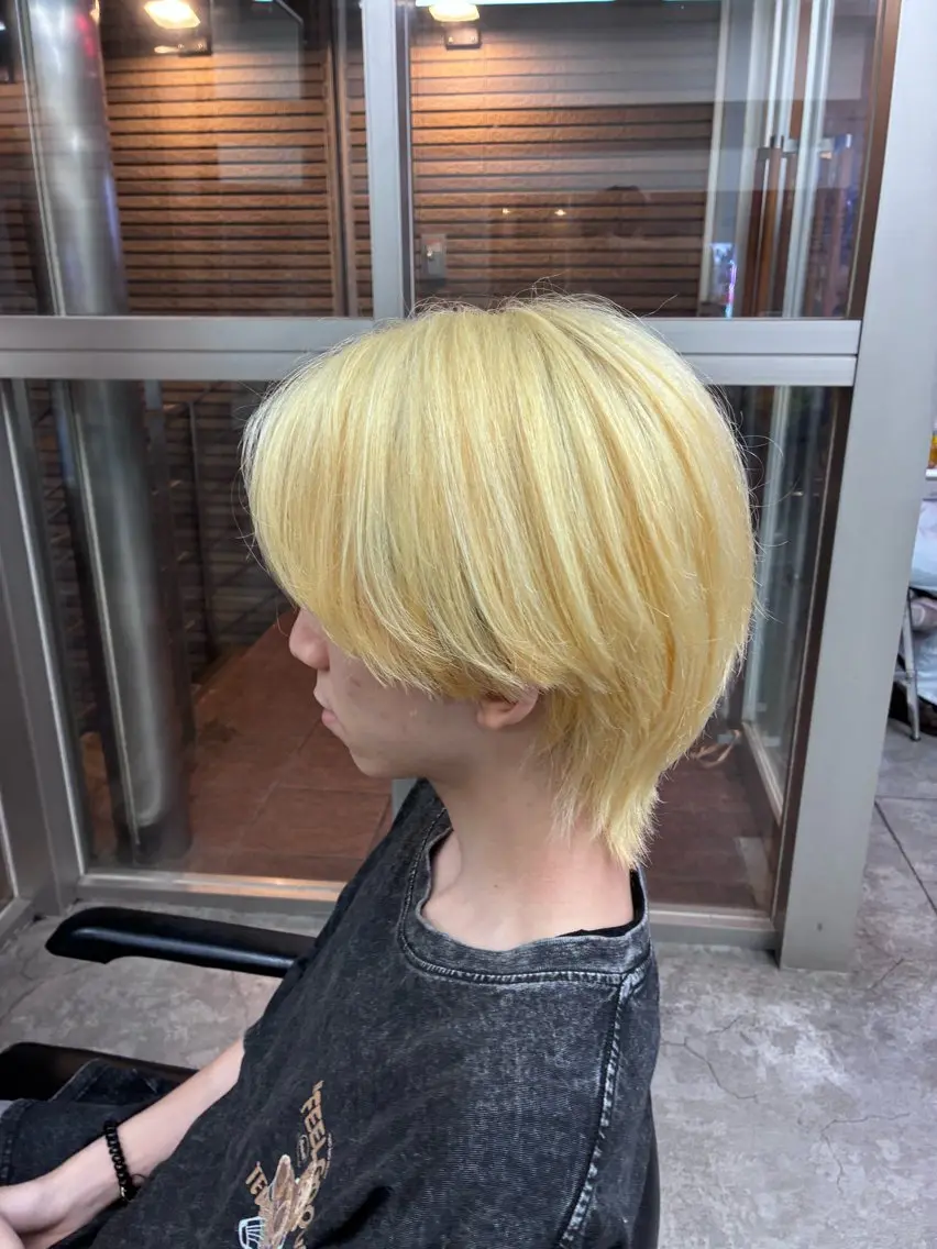 ミディアム カラー メンズ カット ヘアカラー トリートメント ヘアセット 💈メンズパーマ特化 💈颯太のヘアスタイル