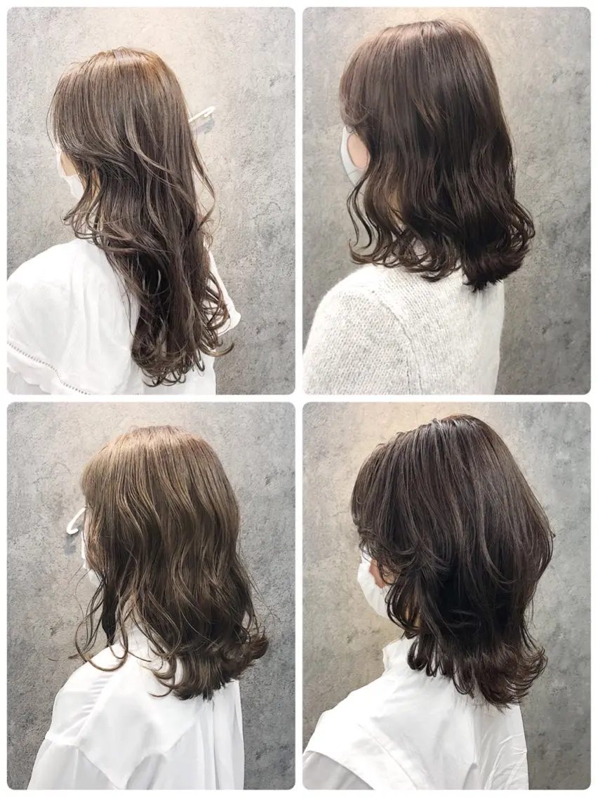 セミロング ヘアカラー トリートメント 所渉/韓国レイヤー /ウルフカットのヘアスタイル