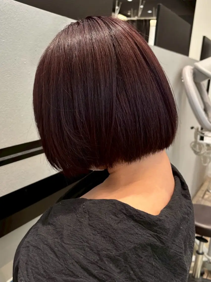 ショート カラー ボルドーカラー ktwo☆ ☆姫野 琳のヘアスタイル