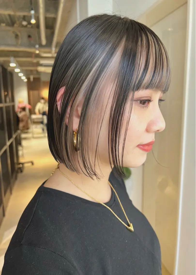 ミディアム カット ヘアカラー 大澤 叶方のヘアスタイル