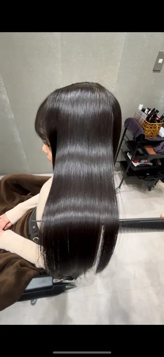 セミロング 髪質改善 トリートメント トリートメント ヘッドスパ 髪質改善ヘアケア 艶髪特化/上田のヘアスタイル