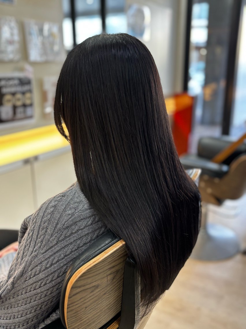 ロング ロング 縮毛矯正 沖野 愛恵のヘアスタイル