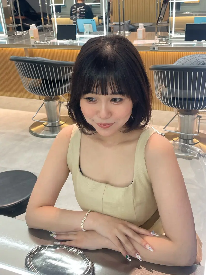 ショート カット トリートメント ヘッドスパ ヘアセット 韓国ヘア/レイヤー Londエレンのヘアスタイル