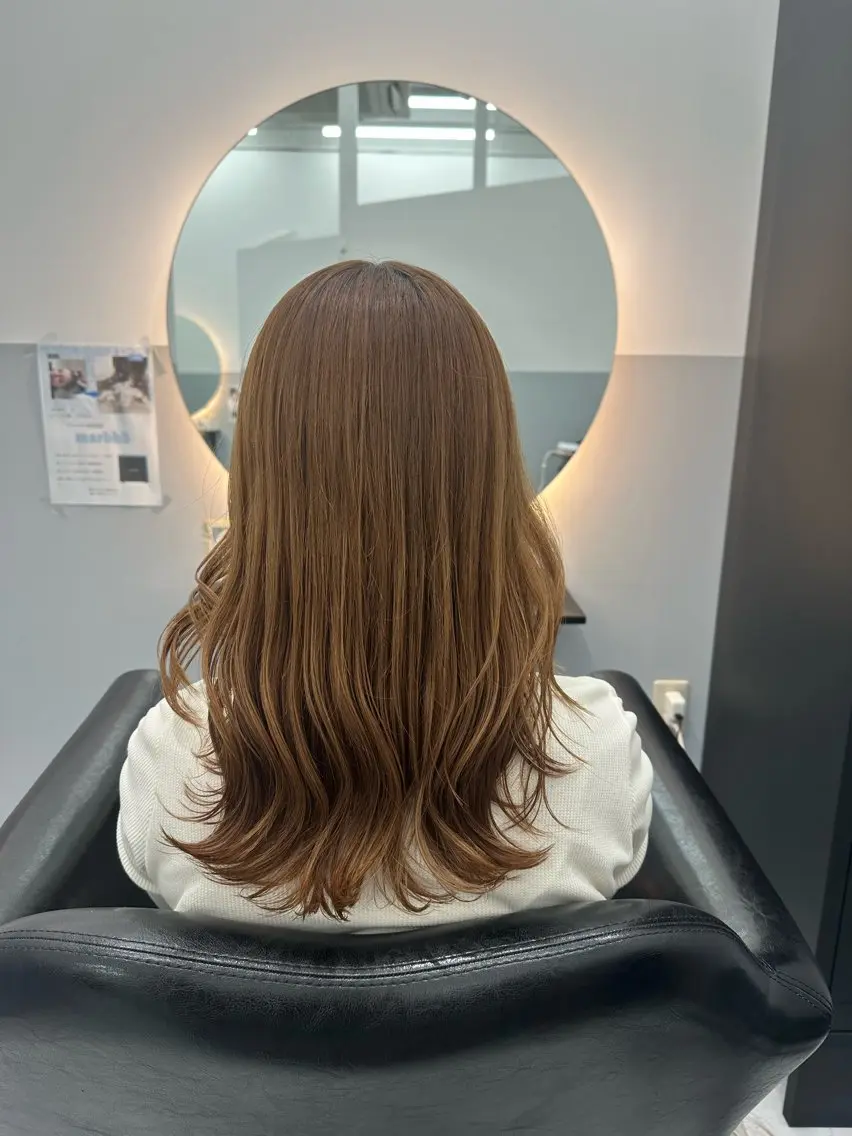 セミロング カラー ナチュラル🎀透明感 カラー/香香のヘアスタイル