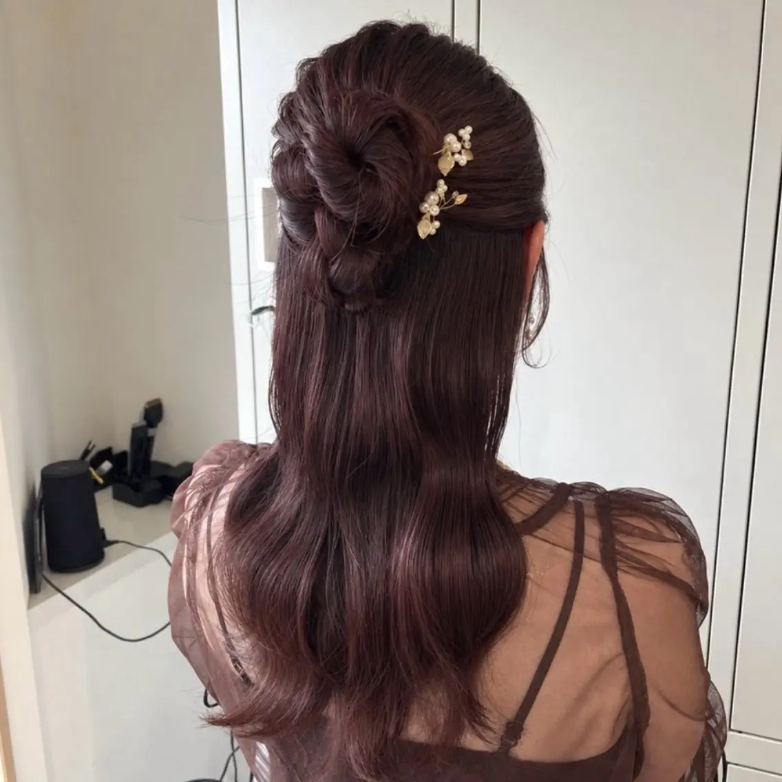 ヘアアレンジ 🎀韓国レイヤー/ 🫧透明感カラーのヘアスタイル