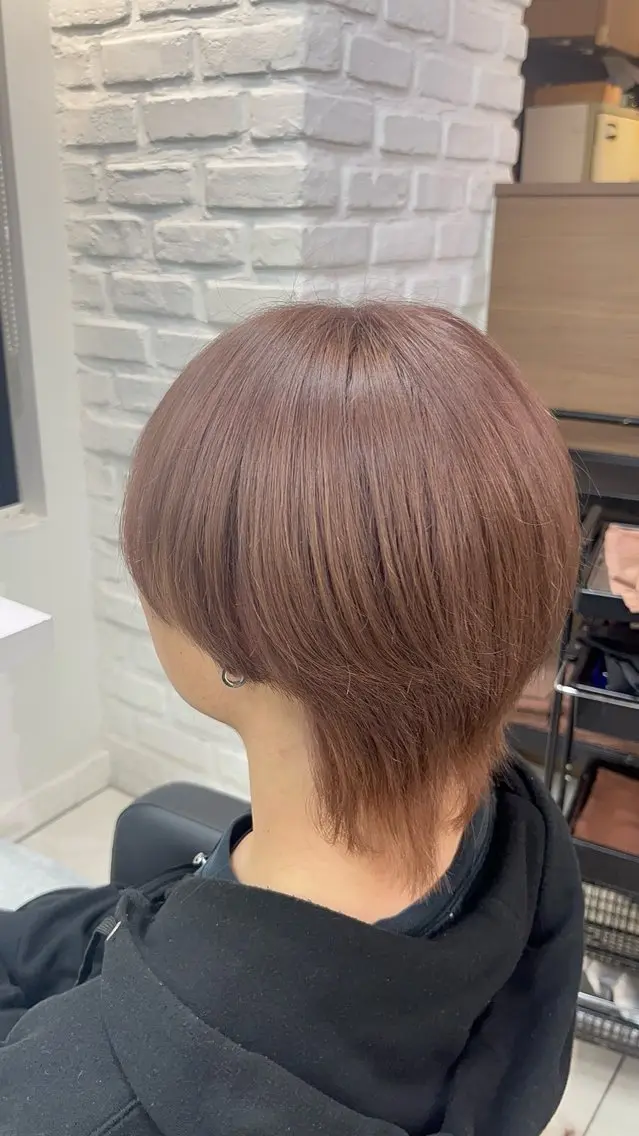 ショート カラー メンズ カット ヘアカラー トリートメント 縮毛矯正指名No.1 艶カラー/SHIMAのヘアスタイル