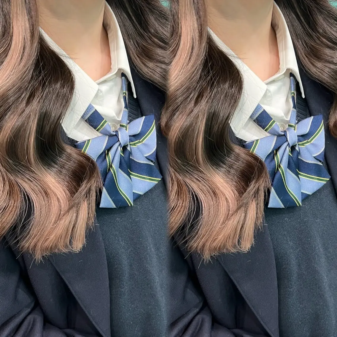 ミディアム エクステ fumina🦋 新大久保/エクステのヘアスタイル