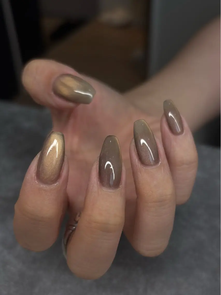 ネイル マグネットネイル マグネットワンカラー ワンカラーネイル filonnail akaneのネイルデザイン