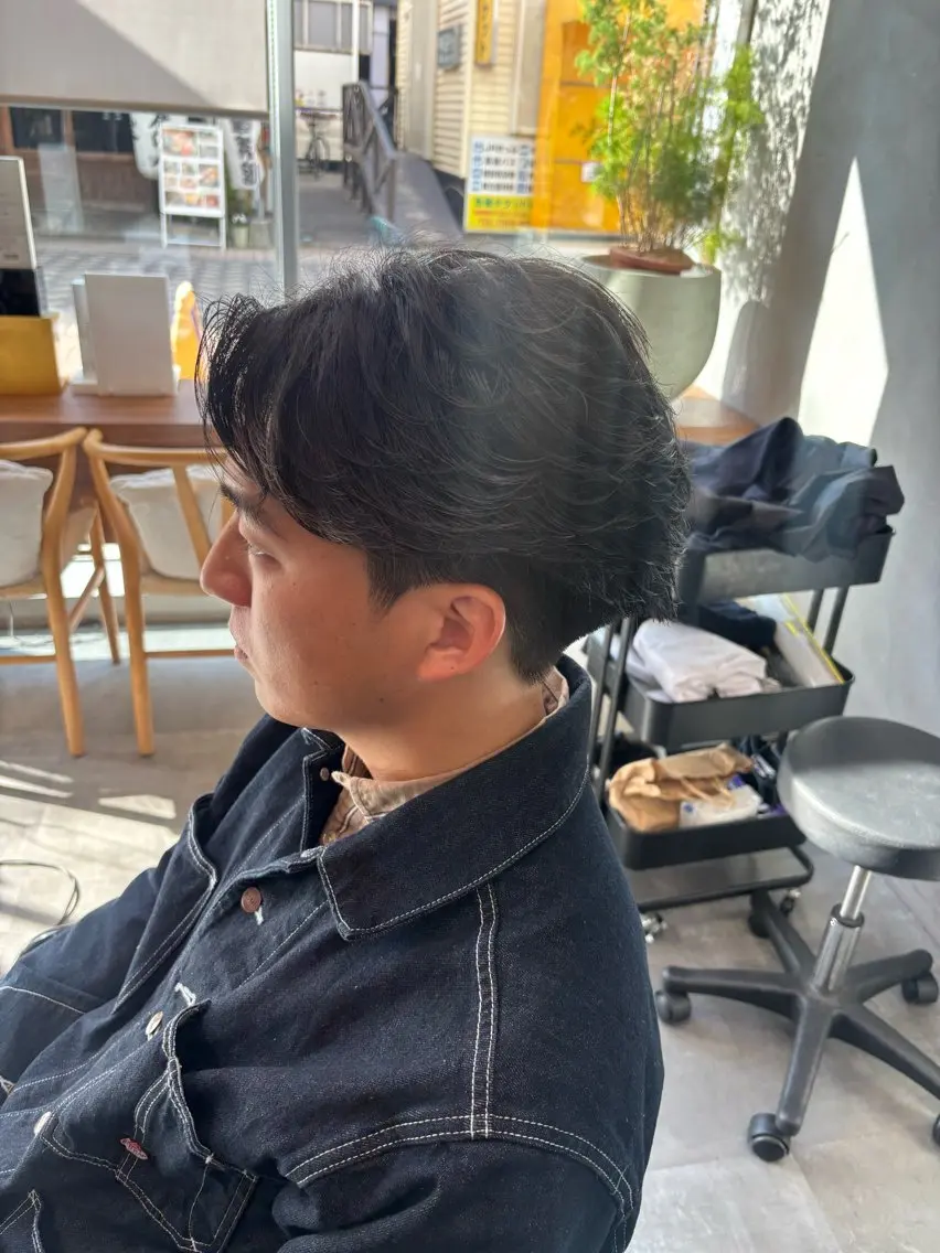 ショート メンズ カット パーマ 鹿児島 TSUBASAのヘアスタイル