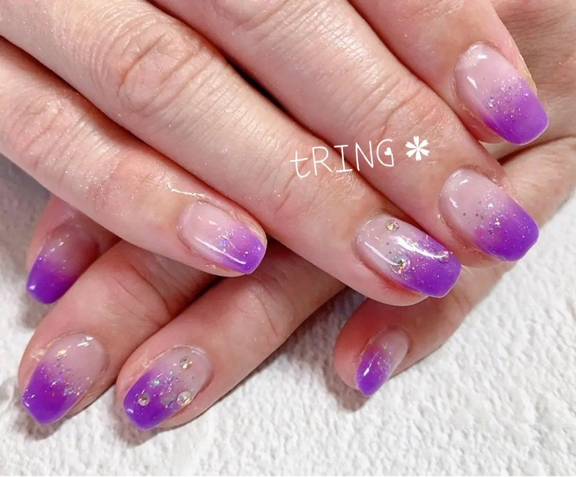 ネイル ハンドネイル tRING＊ しいの木台のネイルデザイン