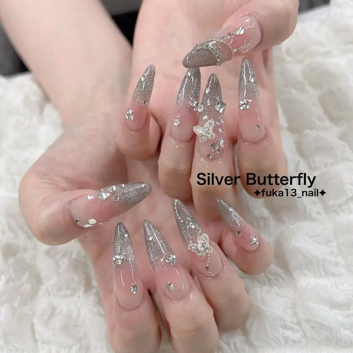 ネイル チークネイル グラデーション キラキラネイル 韓国ネイル マグネットネイル ハンドネイル Nail♡Fuka. /6月予約受付中のネイルデザイン