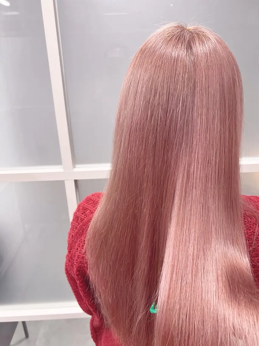 セミロング カラー ブリーチ ケアブリーチ ダブルカラー イヤリングカラー ハイライトカラー カット ヘアカラー newi ナカノのヘアスタイル