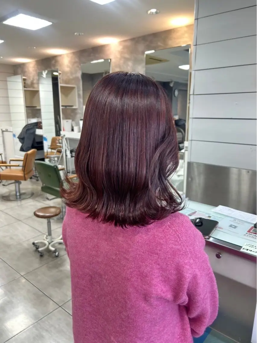 ミディアム カラー ヘアカラー 本尾 空大のヘアスタイル